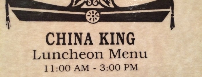 China King is one of favorite restaurants.