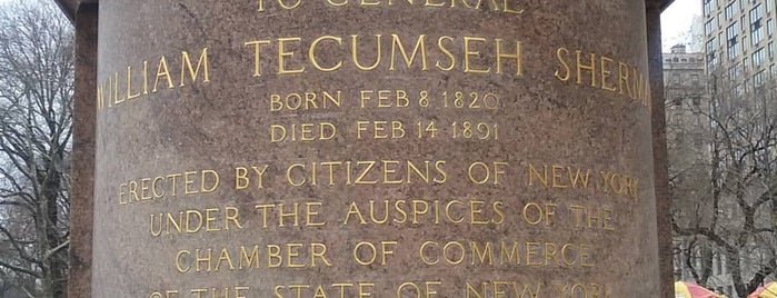 William Tecumseh Sherman Monument is one of David'in Beğendiği Mekanlar.