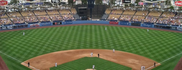 Dodger Stadium is one of Stadiums visited.