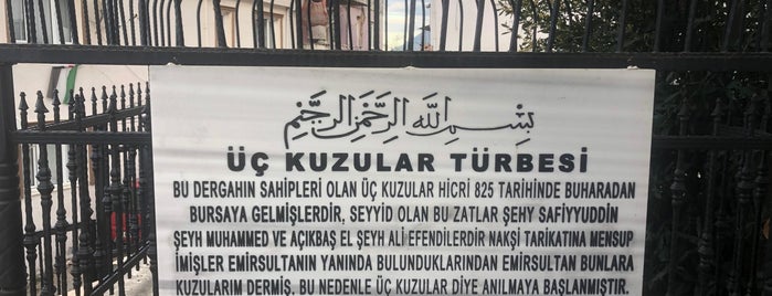 Üç Kuzular Türbesi is one of Türbeler.