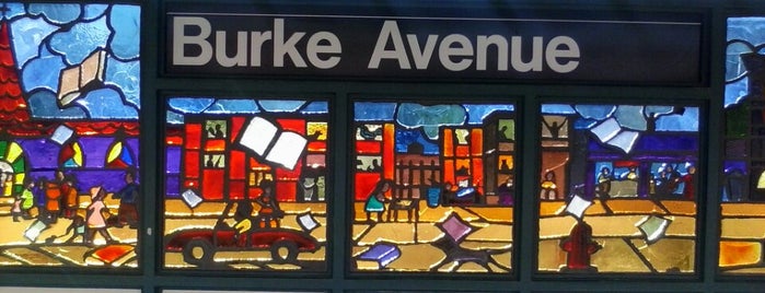 MTA Subway - Burke Ave (2/5) is one of Nadine 님이 저장한 장소.