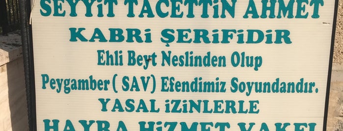 Seyyit Tacettin Ahmet Türbesi is one of Konya to Do List.