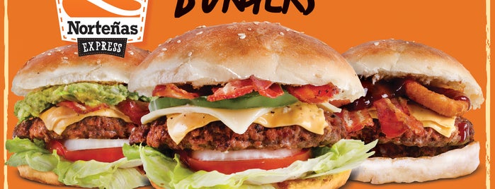 Norteñas Burger is one of Ir \(*.*)/.