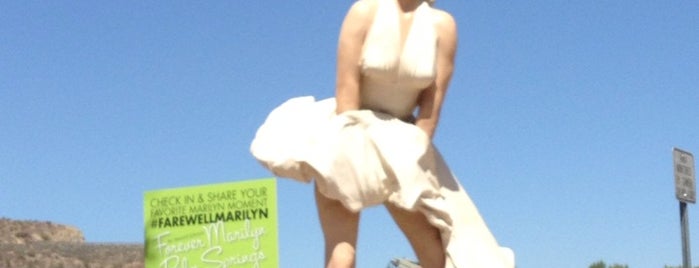 “Forever Marilyn” Sculpture is one of Palm Springs, CA.