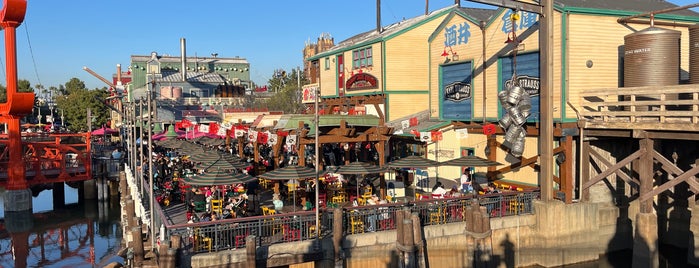 Pixar Pier is one of Disneyland Cali.