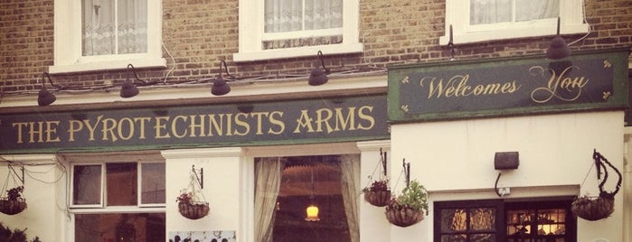Pyrotechnists Arms is one of London restaurants.