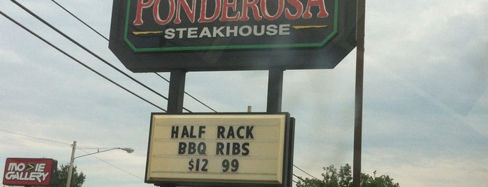 Ponderosa Steakhouse is one of Restraunts.