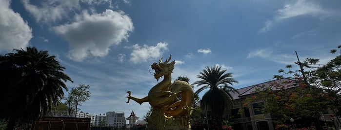 Hai Leng Ong Statue (Golden Dragon) is one of Phuket Town.