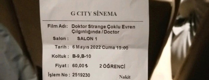 G-City Sinemaları is one of pi.