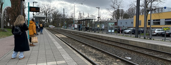 H Heinrich-Hoffmann Straße / Blutspendedienst is one of Straßenbahnhaltestellen in Frankfurt am Main.