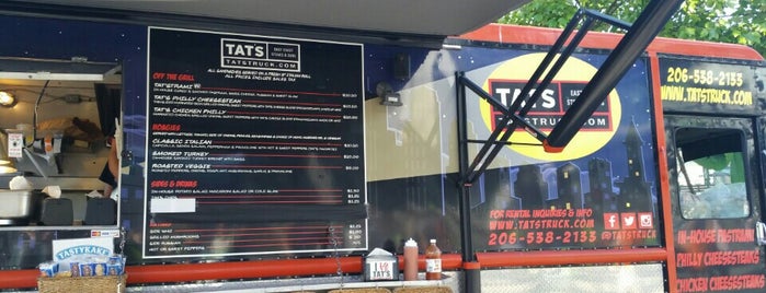 Tat's Truck - East Coast Steak & Subs is one of The 7 Best Places for Cheesesteaks in the Seattle Central Business District, Seattle.