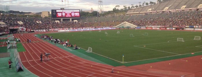 Kobe Universiade Memorial Stadium is one of Jリーグスタジアム.