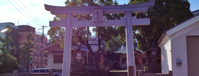 若宮八幡宮 is one of 摂津国菟原郡の神社.