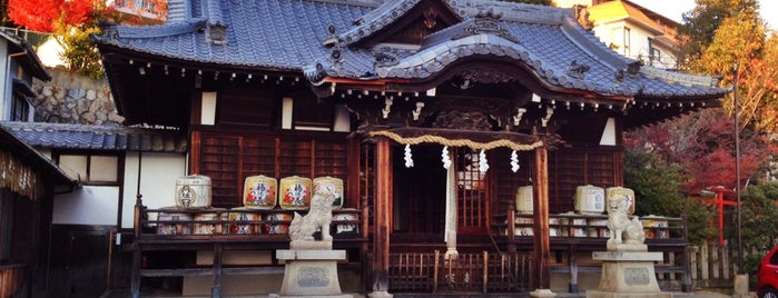 嚴嶋神社 is one of 摂津国菟原郡の神社.