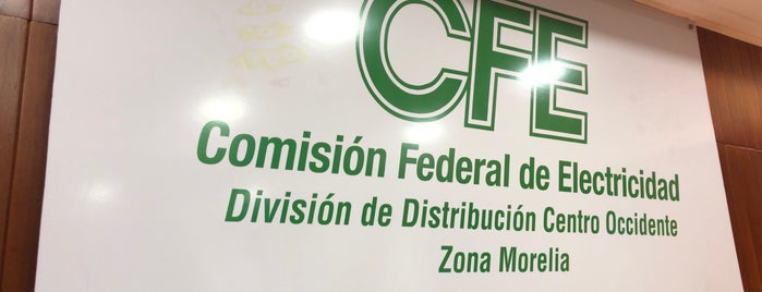 CFE (Zona Morelia Sur) is one of Pau'nun Beğendiği Mekanlar.