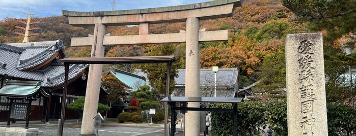 愛媛県護国神社 (愛媛縣護國神社) is one of 松山市.