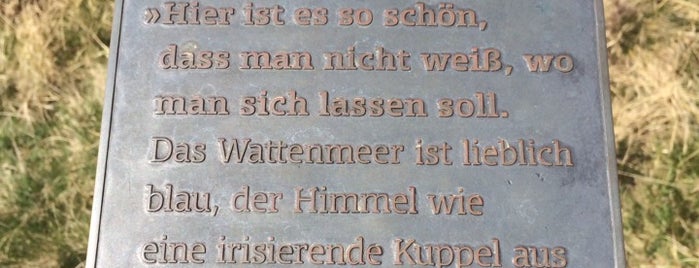 Stele "Fritz Wichert" is one of Kampener Kunst- und Kulturpfad.