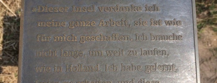 Stele "Will Sohl" is one of Kampener Kunst- und Kulturpfad.