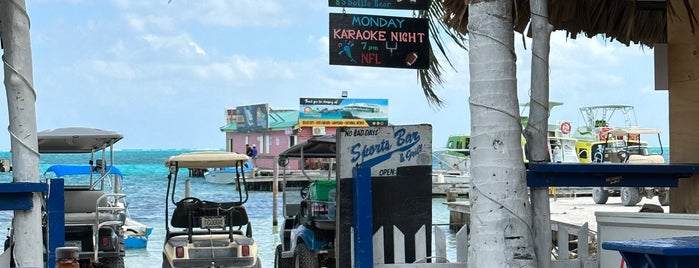 Barrier Reef Sports Bar is one of Caye Caulker, Belize.