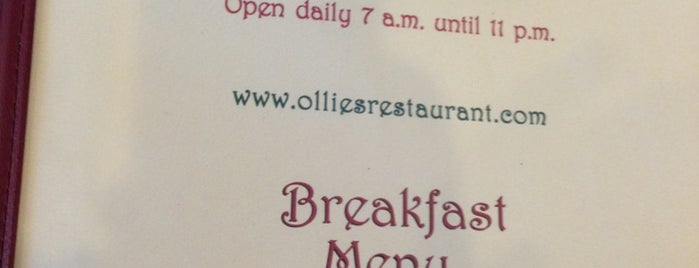 Ollie's Restaurant is one of Lugares favoritos de Sara.