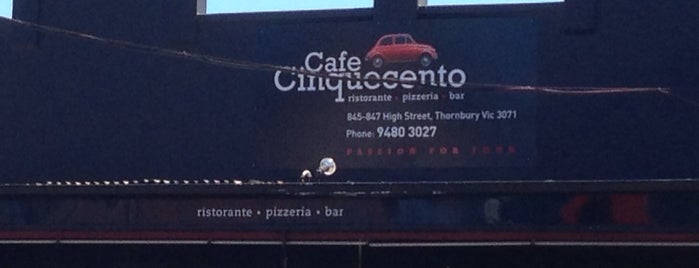 Cafe Cinquecento is one of Caffeine Dens of Melbourne.