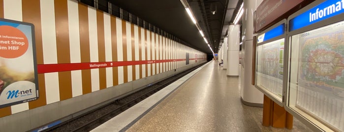 U Maillingerstraße is one of München U-Bahnlinie 1.