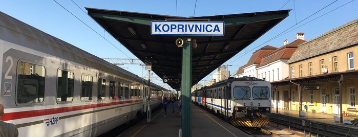 Željeznički kolodvor Koprivnica is one of Cakovec - Osijek by train.