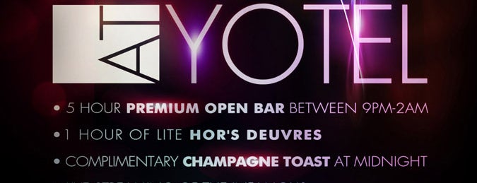 The Terrace at Yotel is one of Best New Years Eve Parties in NYC.