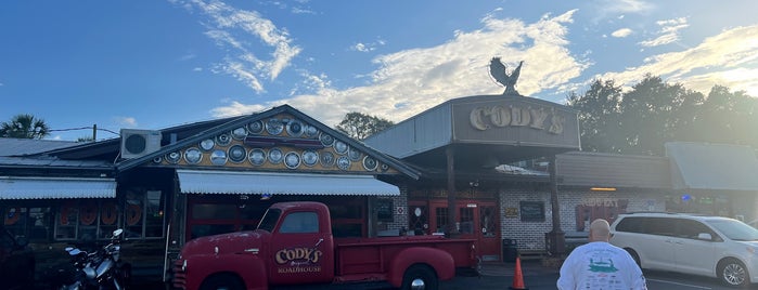 Cody's Roadhouse is one of Top Ten Restaurants in Tarpon Springs.