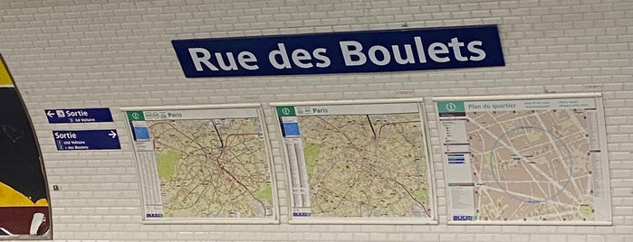 Métro Rue des Boulets [9] is one of saturno.