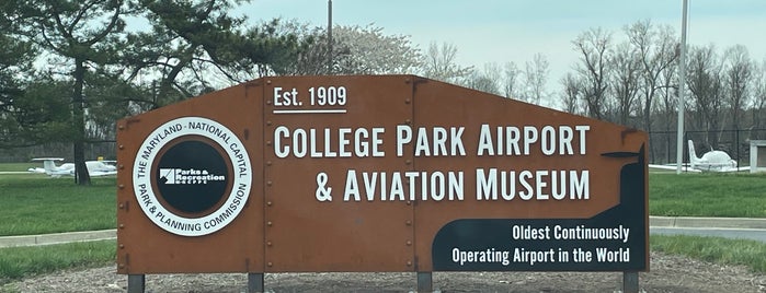 College Park Airport (CGS) is one of Museums.