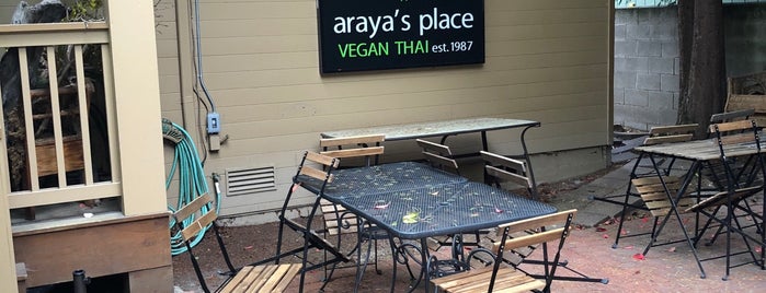 Araya's Vegetarian Place is one of my vegan happy place(s).