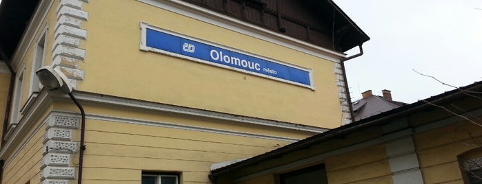 Železniční stanice Olomouc - Město is one of Olomoucké železniční stanice a nádraží.