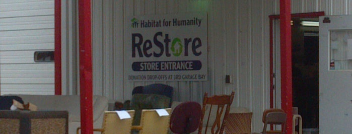 Habitat for Humanity ReStore is one of frequent locations.