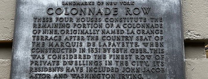 Colonnade Row is one of Official NYC Neighborhoods: Manhattan.