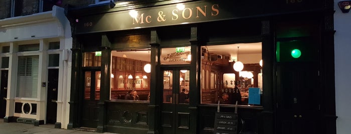 Mc & Sons is one of Time Out's 57 Best Pubs in London (March '19).