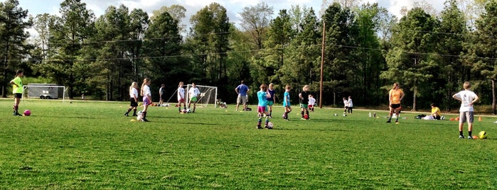 McAlpine Soccer Fields is one of Lugares favoritos de Andrea.