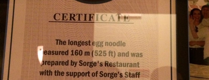 Sorge's Restaurant is one of สถานที่ที่ Crispin ถูกใจ.