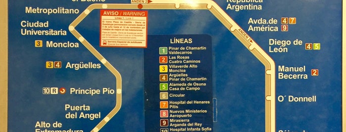 Metro Cuatro Caminos is one of MAD.