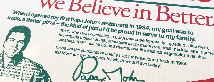 PAPA JOHN'S is one of Favorite Places 3.