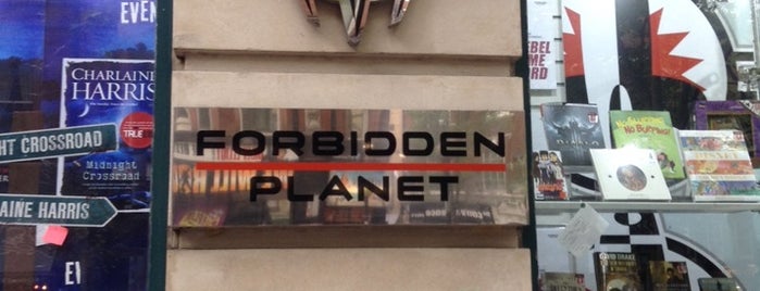 Forbidden Planet is one of London To-Do.