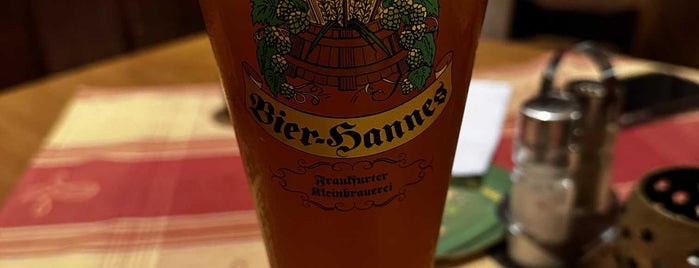 Bier-Hannes is one of Frankfurt.