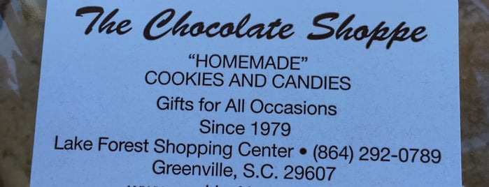 The Chocolate Shoppe is one of Greenville.