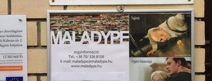 Maladype Színház is one of Színházak.