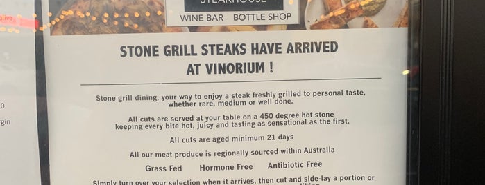 Vinorium is one of Melbourne - Food.