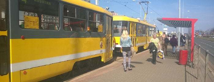 Severka (tram) is one of Plzeňské tramvajové zastávky.