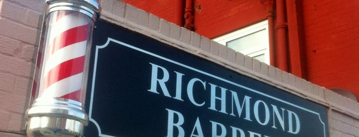 Richmond Barbers is one of Lieux qui ont plu à Alastair.