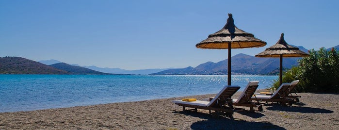 Elounda Gulf  Villas & Suites is one of Beaches in Crete.