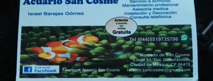 Acuario San Cosme is one of Mascotas.