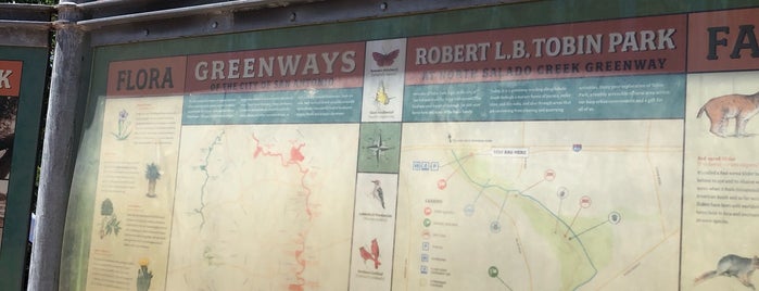 Robert L. B. Tobin Park is one of trails.